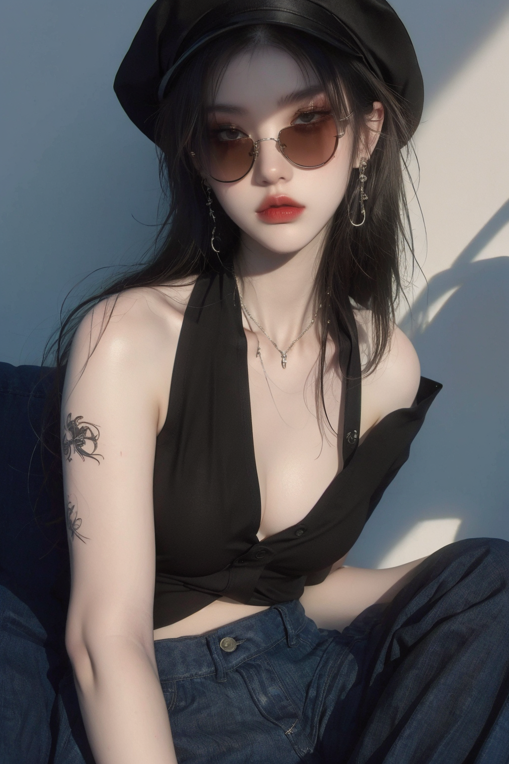 39263-1583316518-official art, vivid colours, glossy skin,looking at viewer, upper body, _lora_female_portrait_1_,fashion,cool,makeup, bangs, coa.png